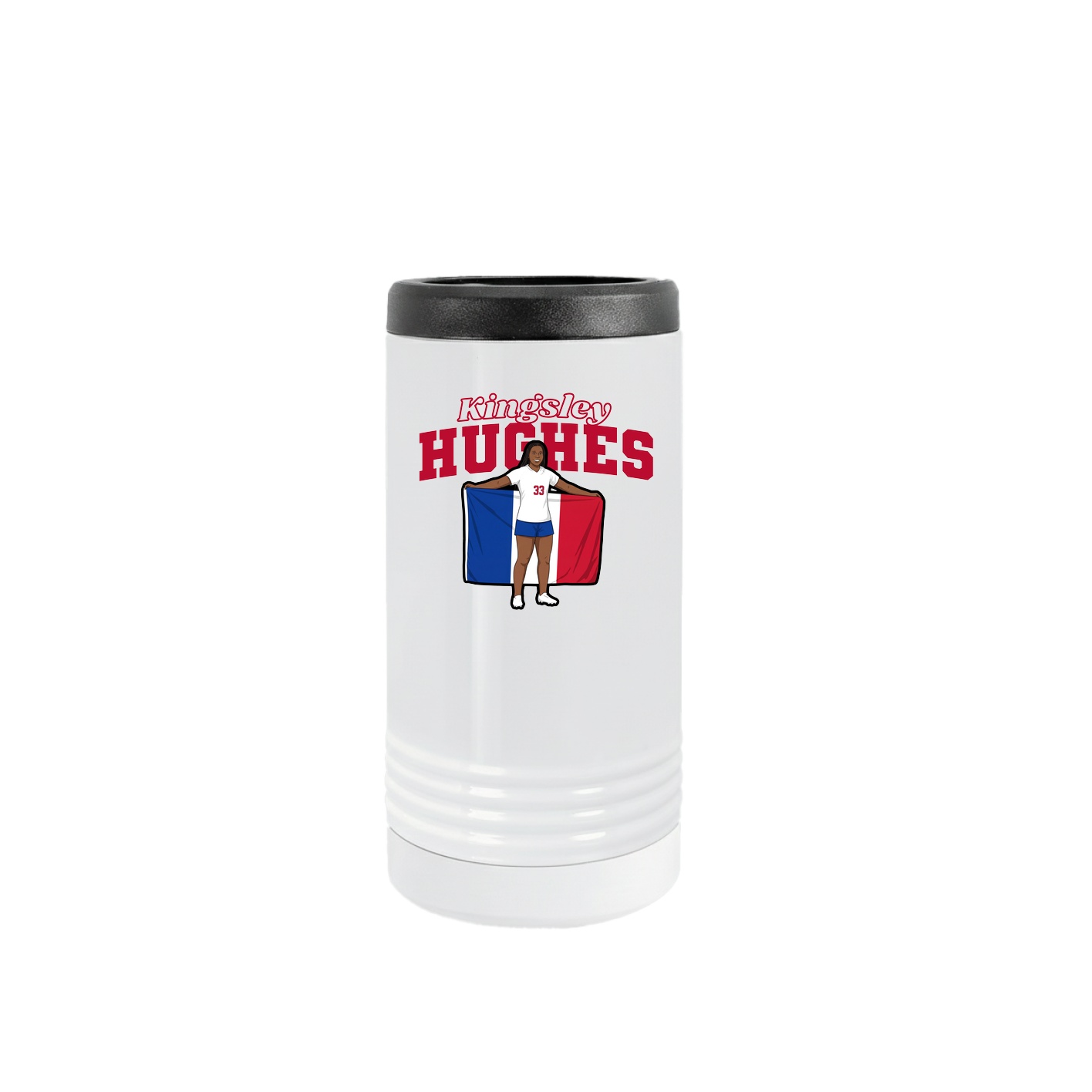 Slim Beverage Holder — Name Arch in White