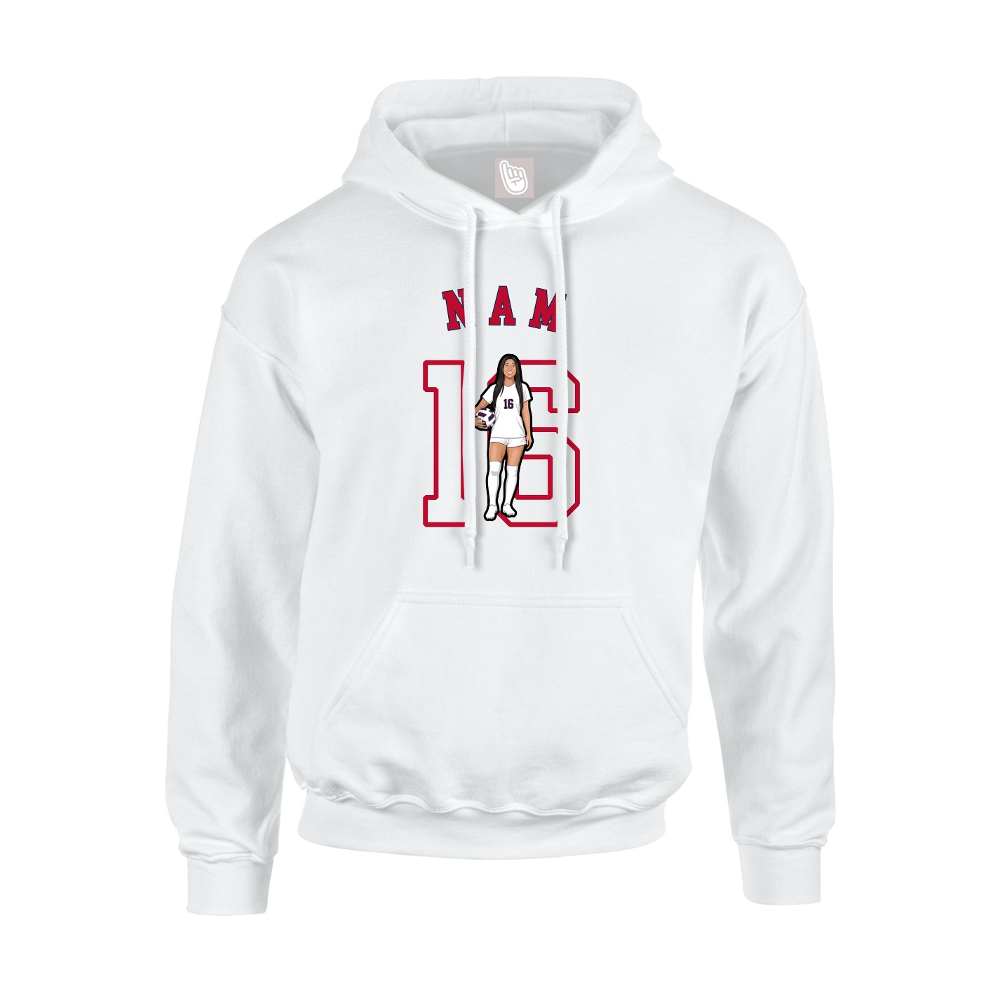 Hoodie — Shirsey Arch in White