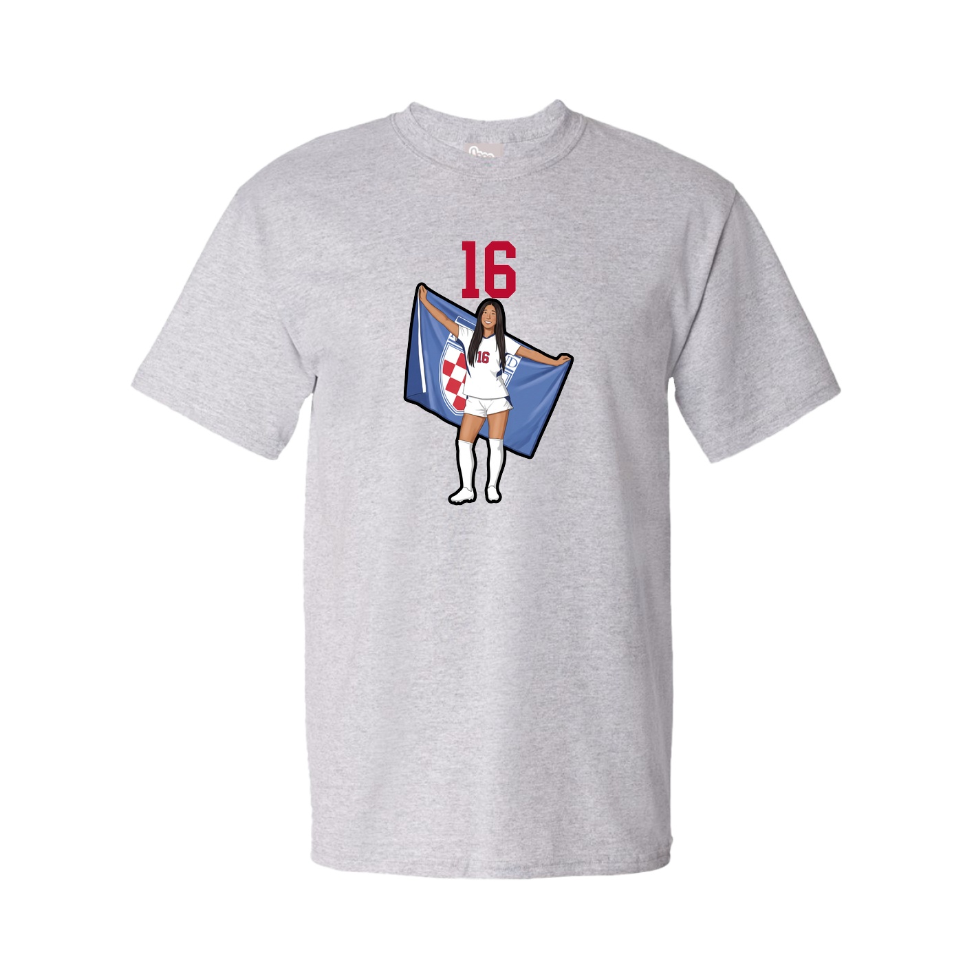 Tee — Number Top in Grey