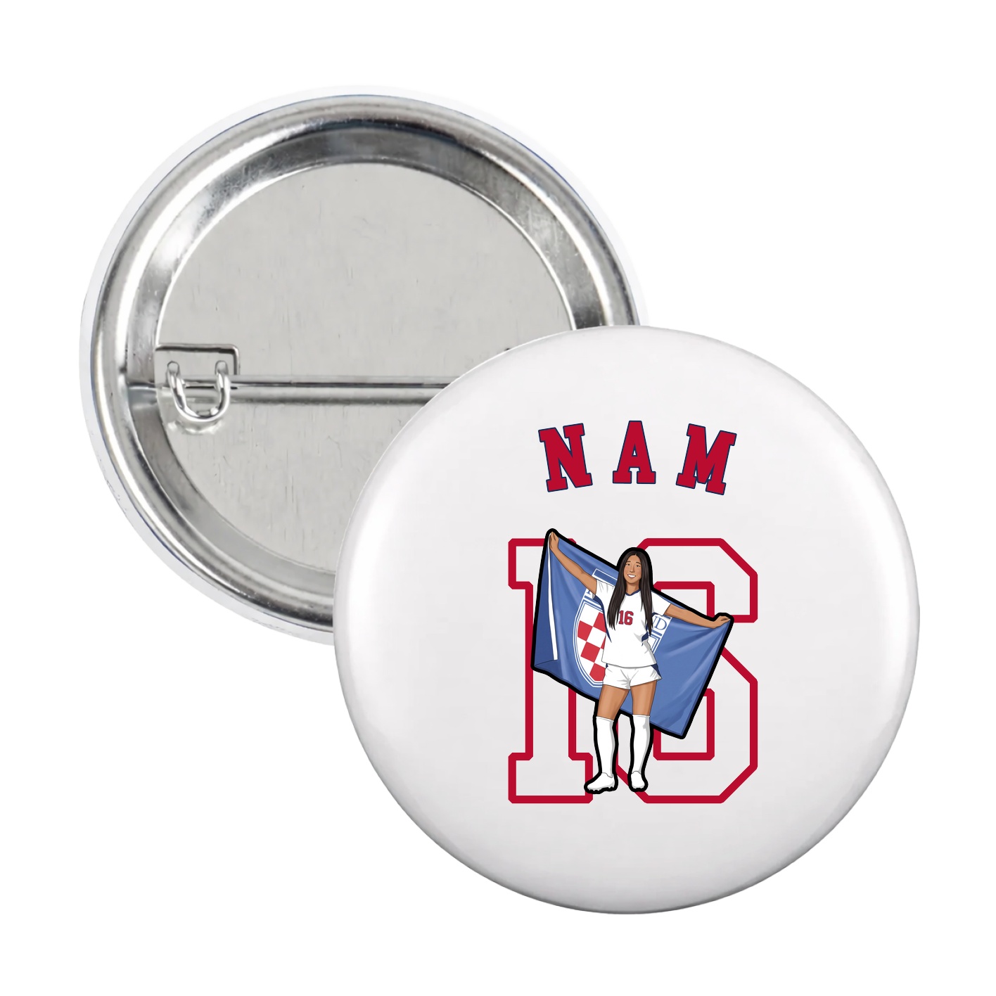 Game Day Button — Shirsey Arch in White