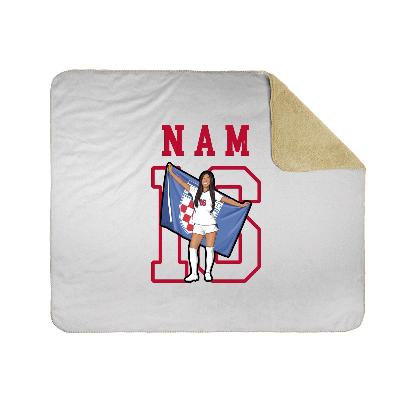 Throw Blanket — Shirsey in White