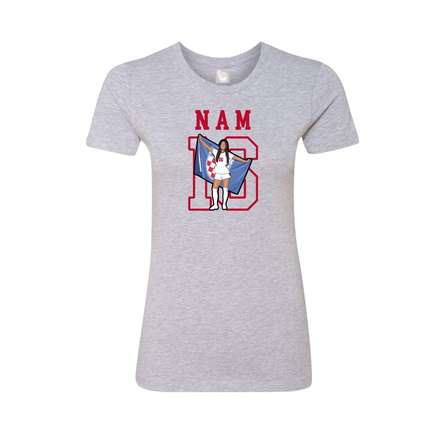 Fitted Women's Tee — Shirsey in Grey