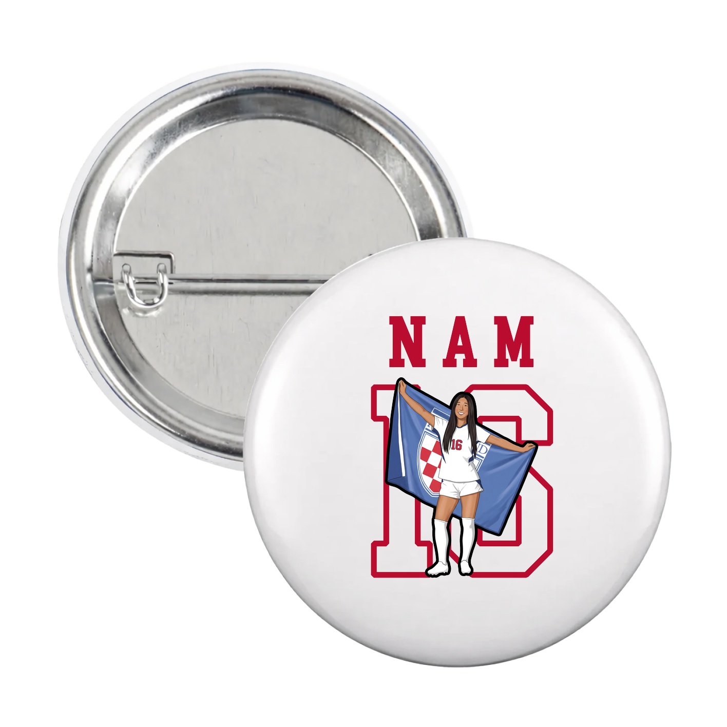 Game Day Button — Shirsey in White