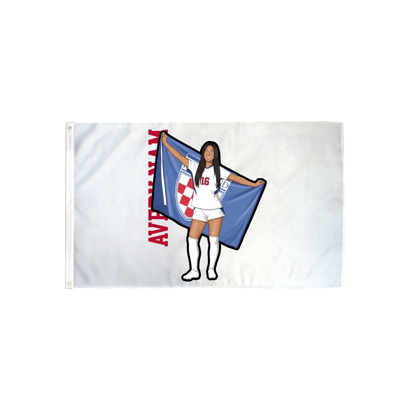 3x5 Flag — Name Vertical in Classic