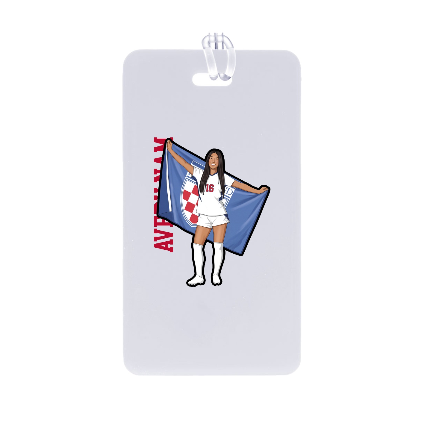 Bag Tag — Name Vertical in Classic