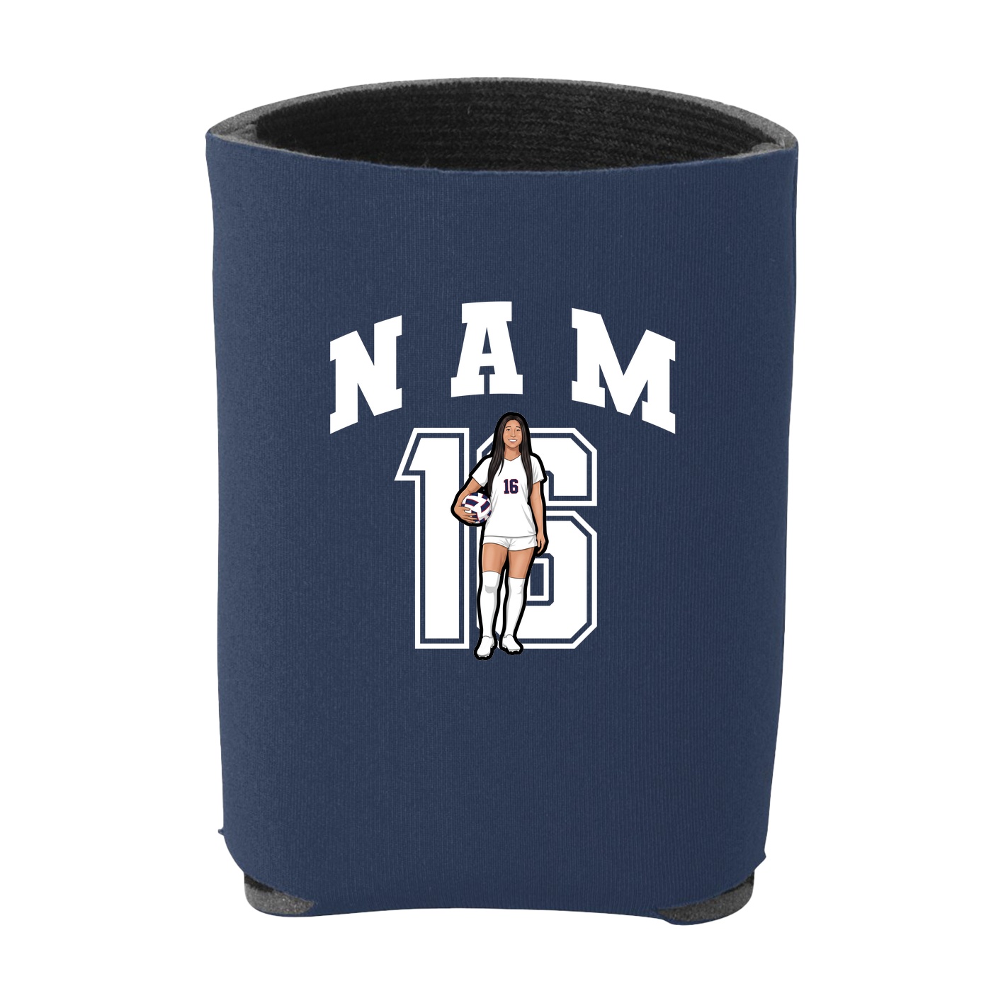 Can Holder — Number in Navy