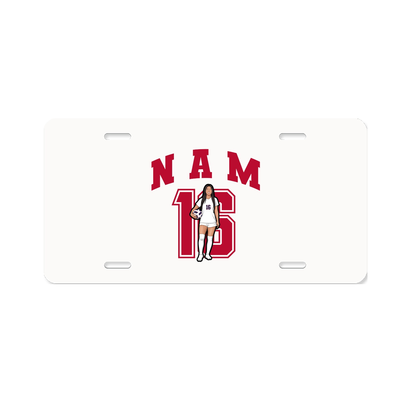 License Plate — Number in Classic
