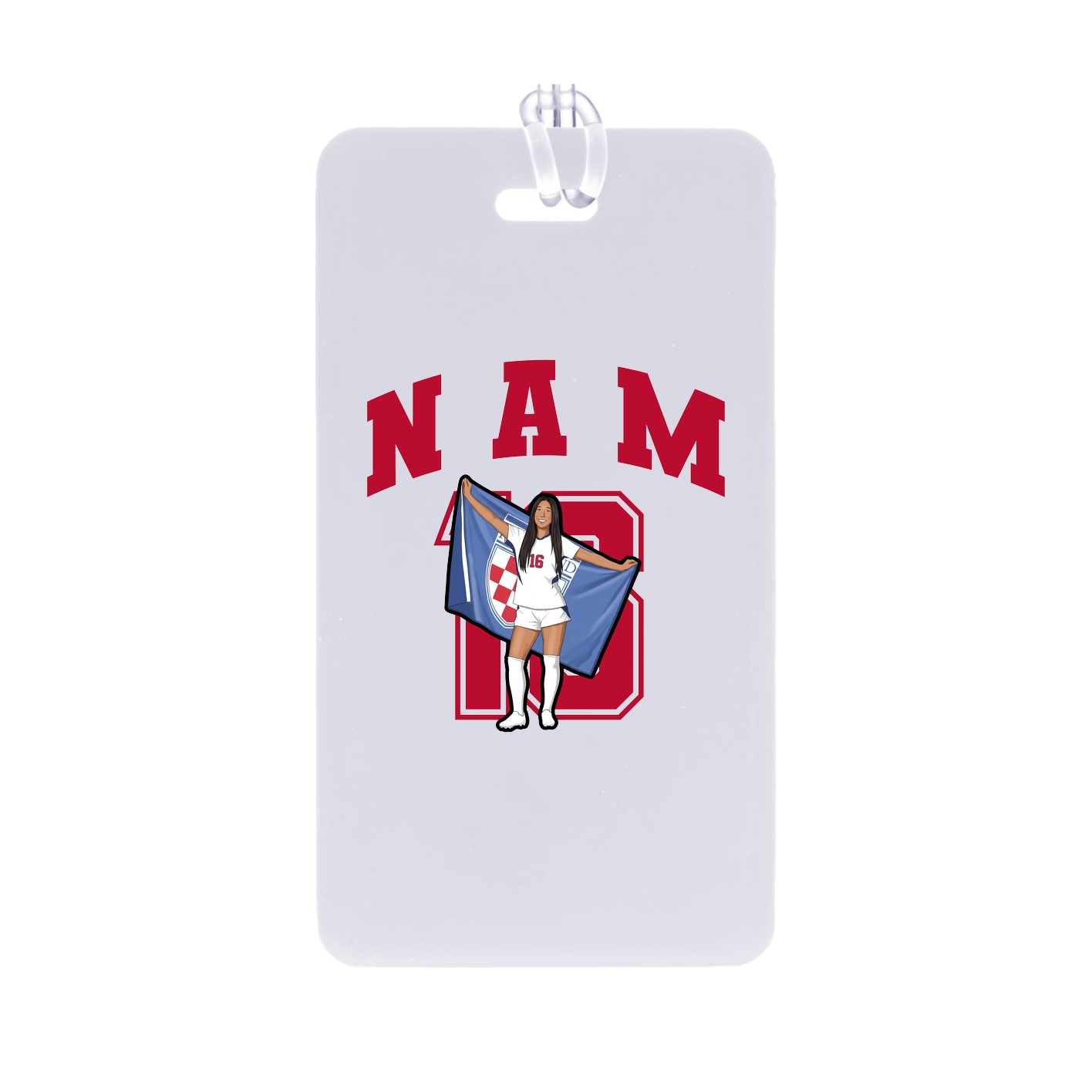 Bag Tag — Number in Classic