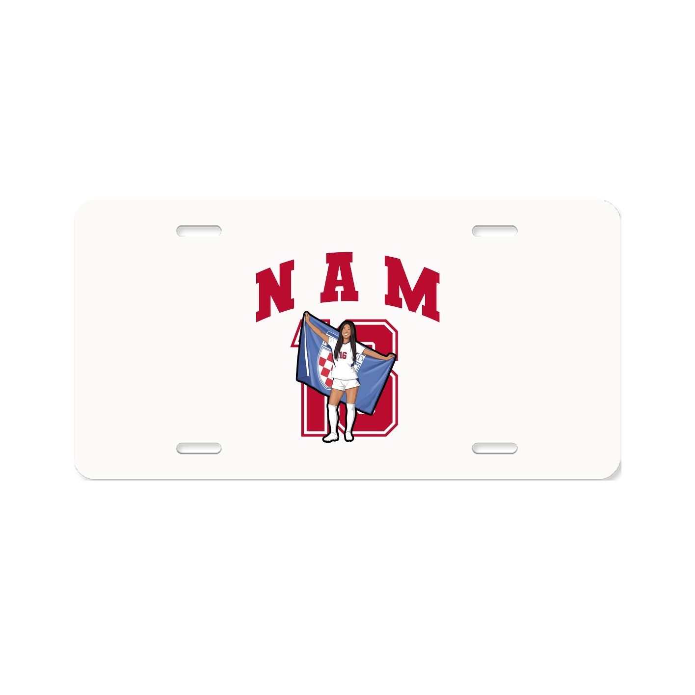License Plate — Number in Classic