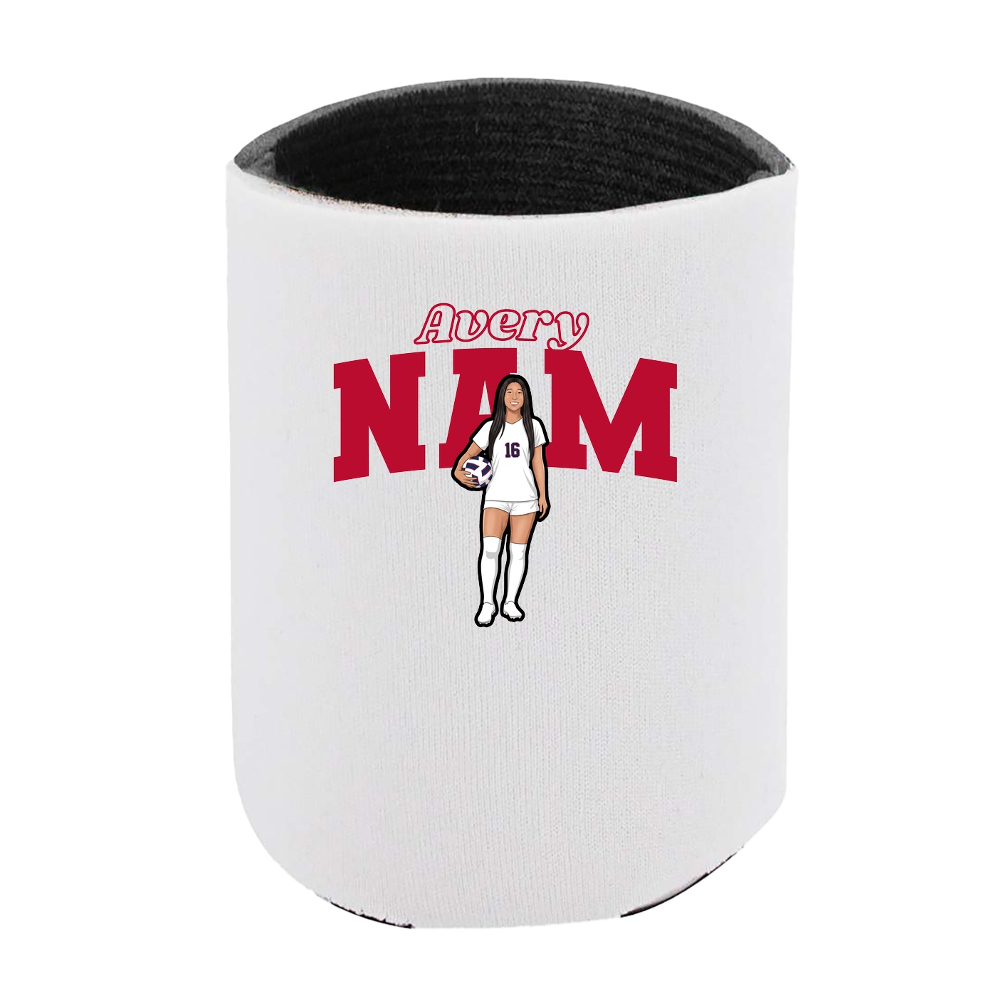 Can Holder — Name Arch in White