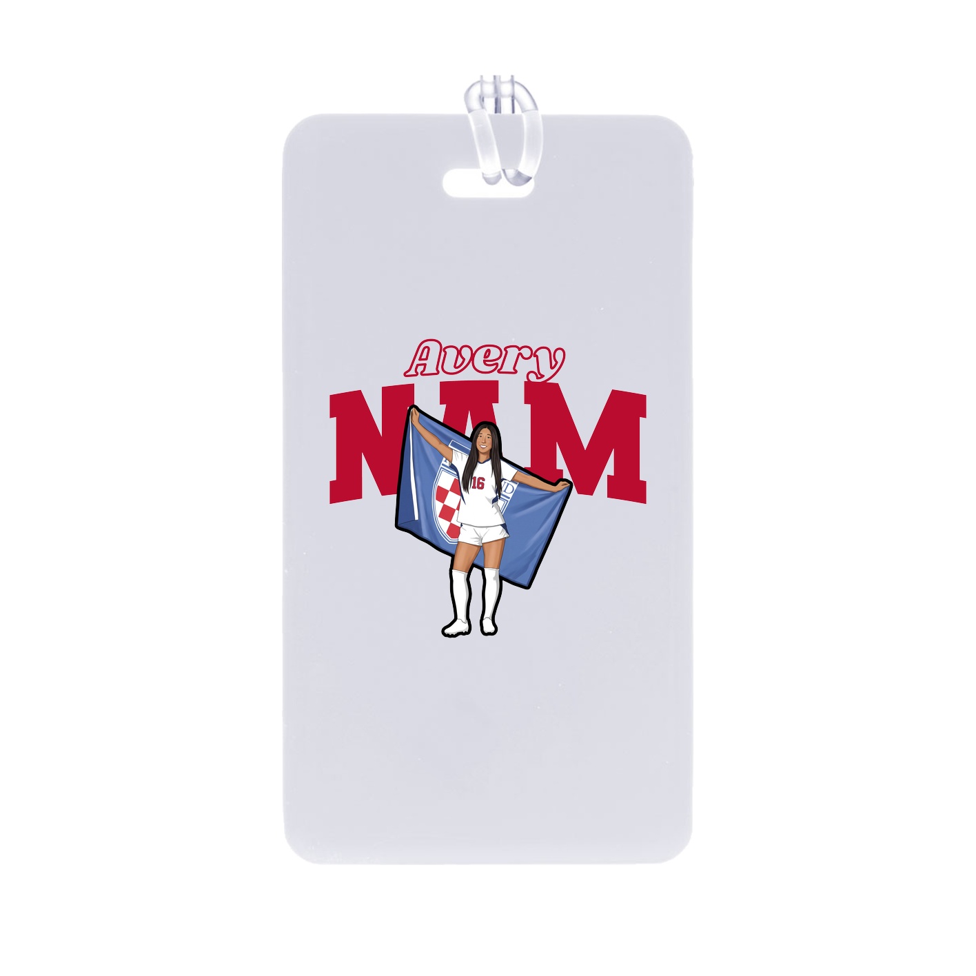 Bag Tag — Name Arch in Classic
