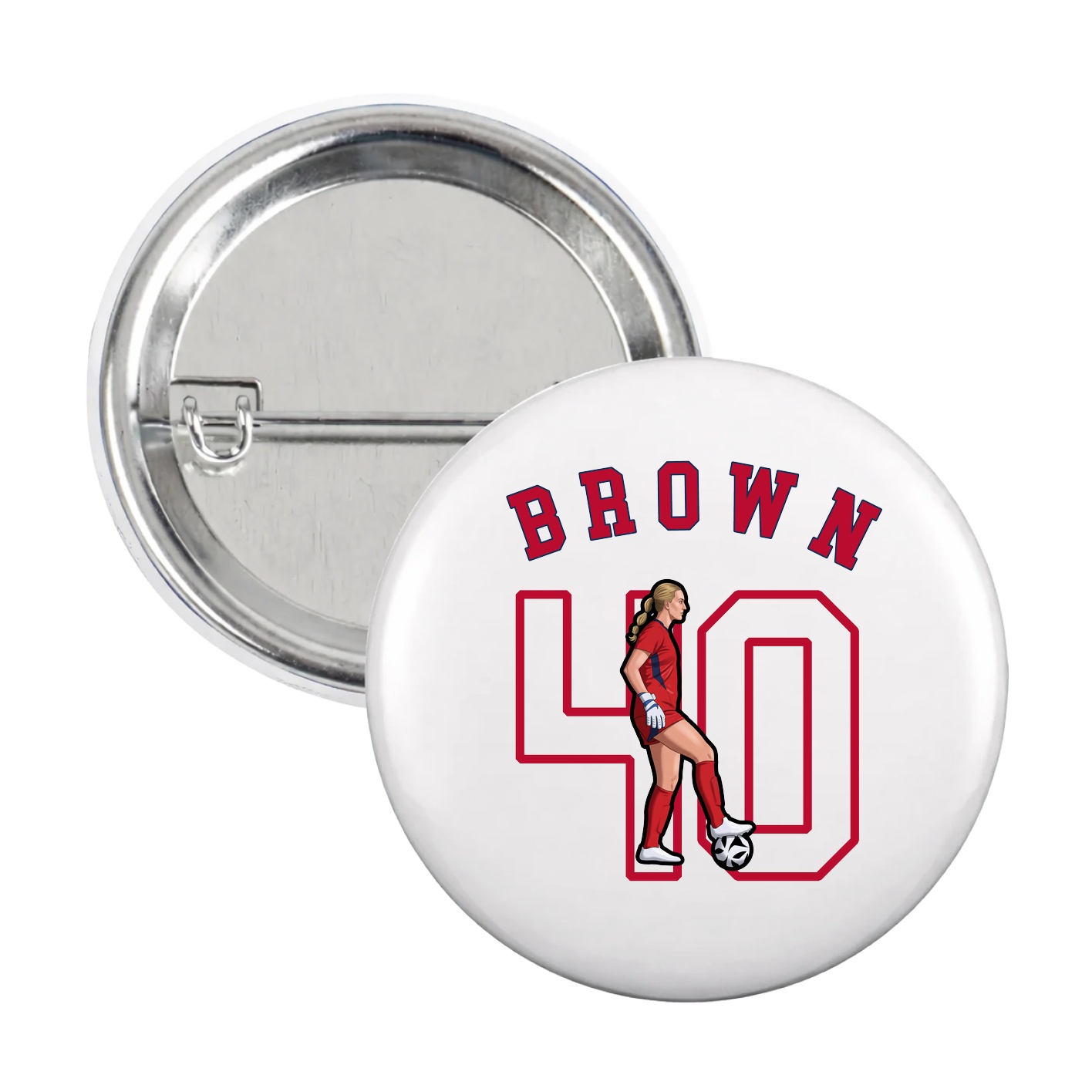 Game Day Button — Shirsey Arch in White