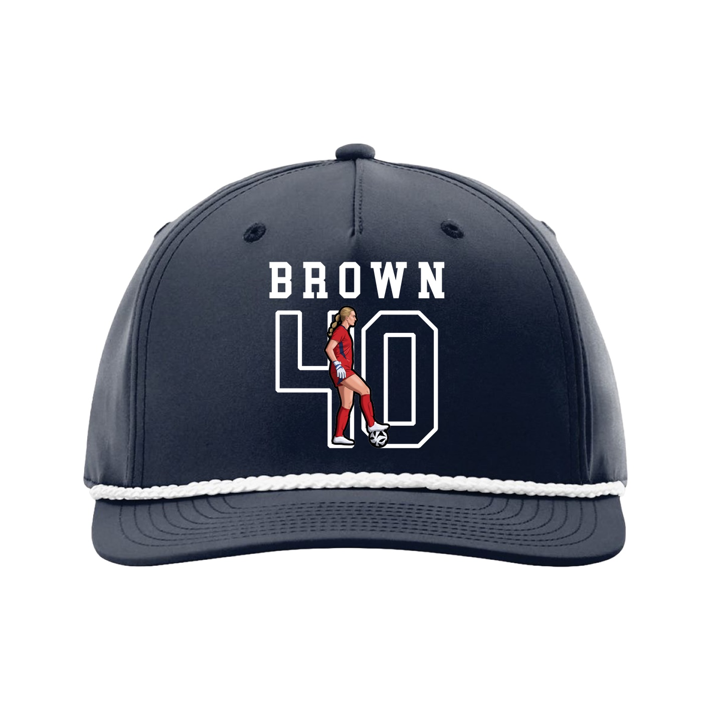 Five-Panel Classic Rope Cap — Shirsey in Navy