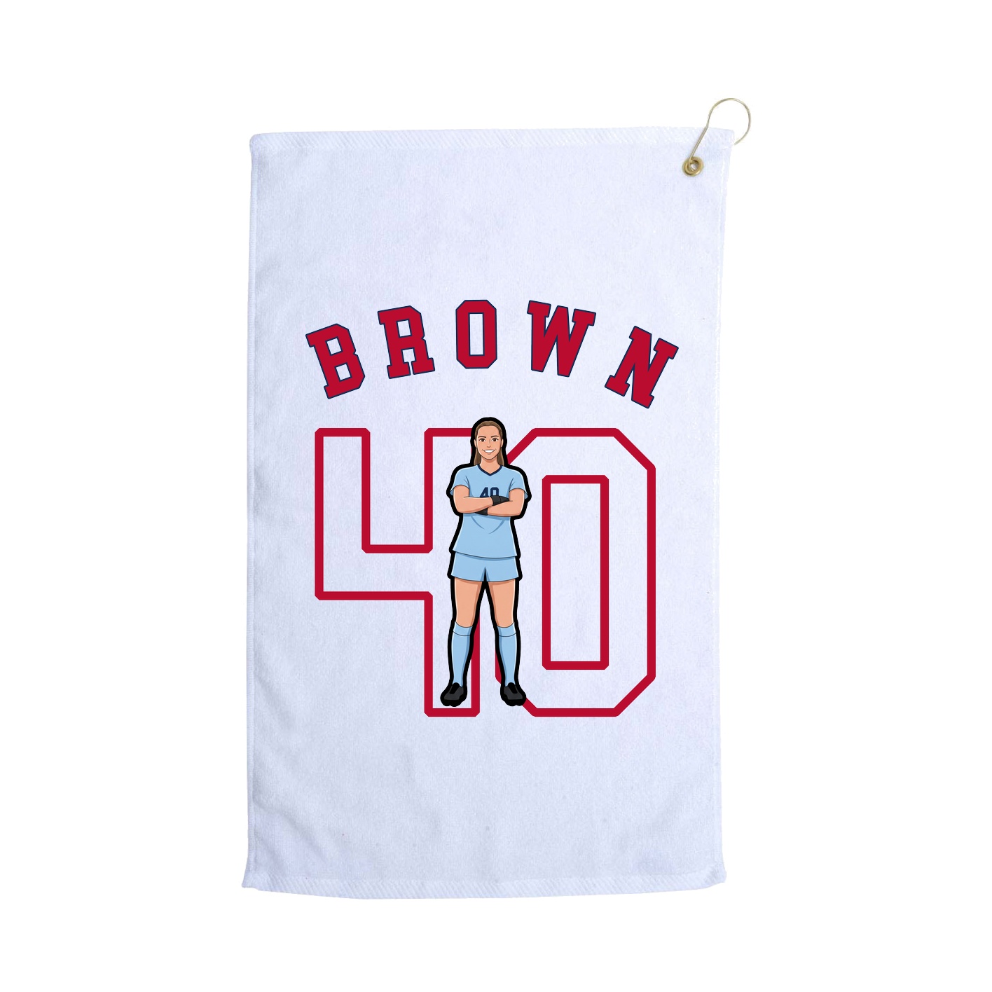 Golf Towel — Shirsey Arch in White