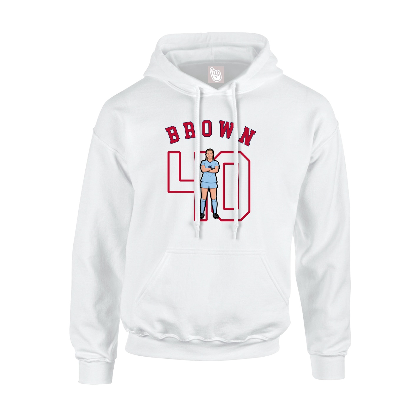 Hoodie — Shirsey Arch in White