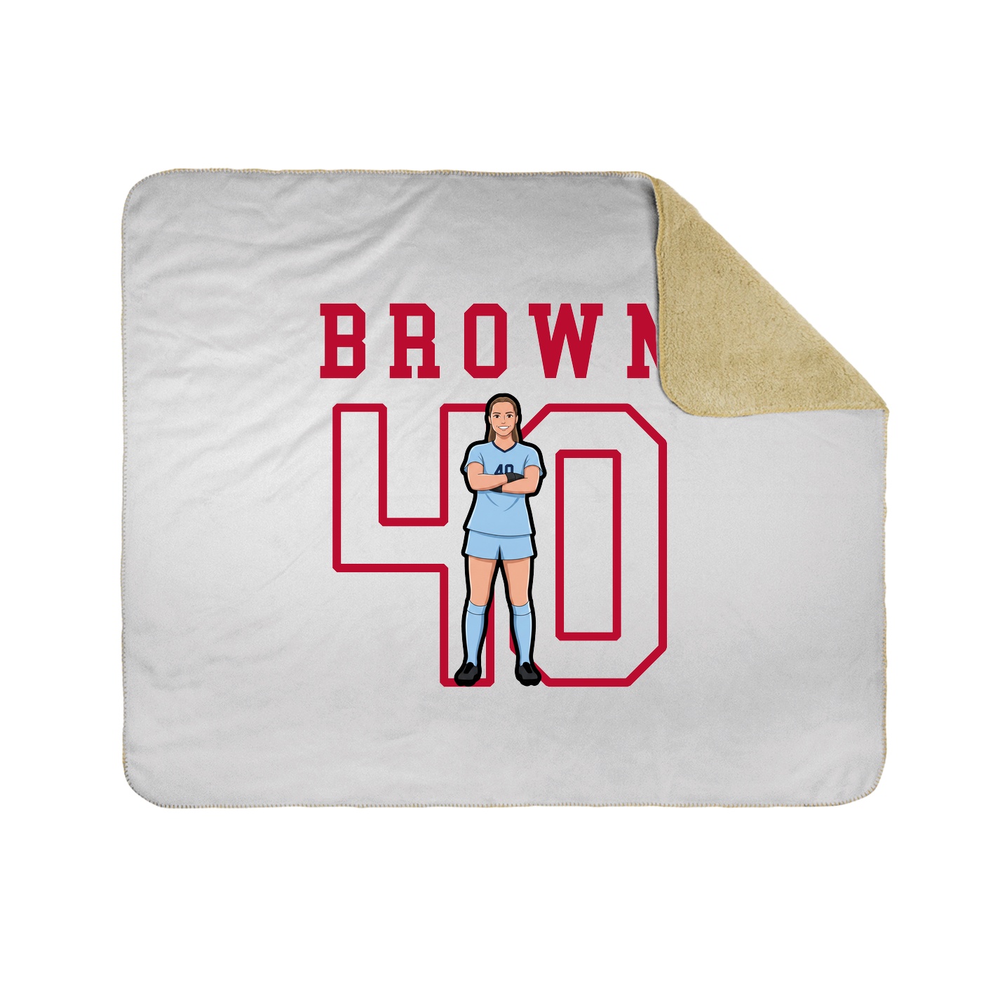 Throw Blanket — Shirsey in White