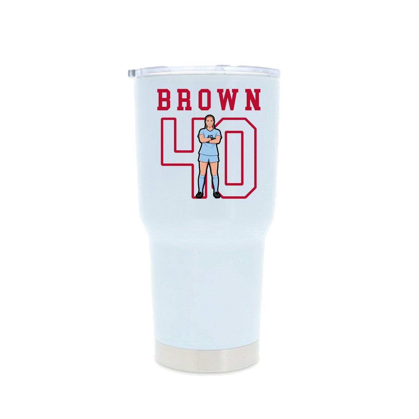 30oz Stainless Steel Tumbler — Shirsey in White