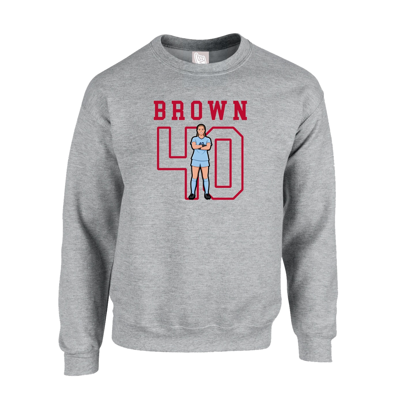 Fleece Crew — Shirsey in Grey