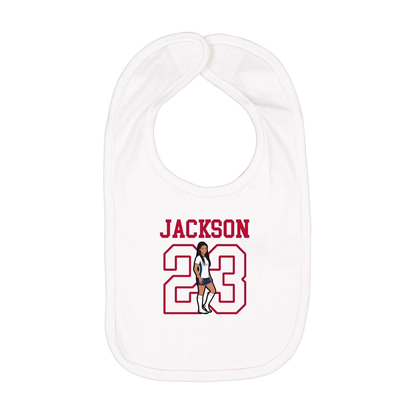 Infant Bib — Shirsey in White