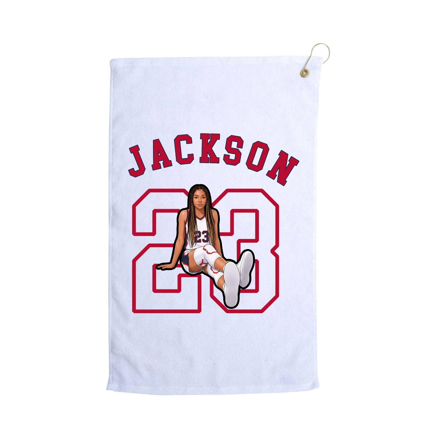 Golf Towel — Shirsey Arch in White
