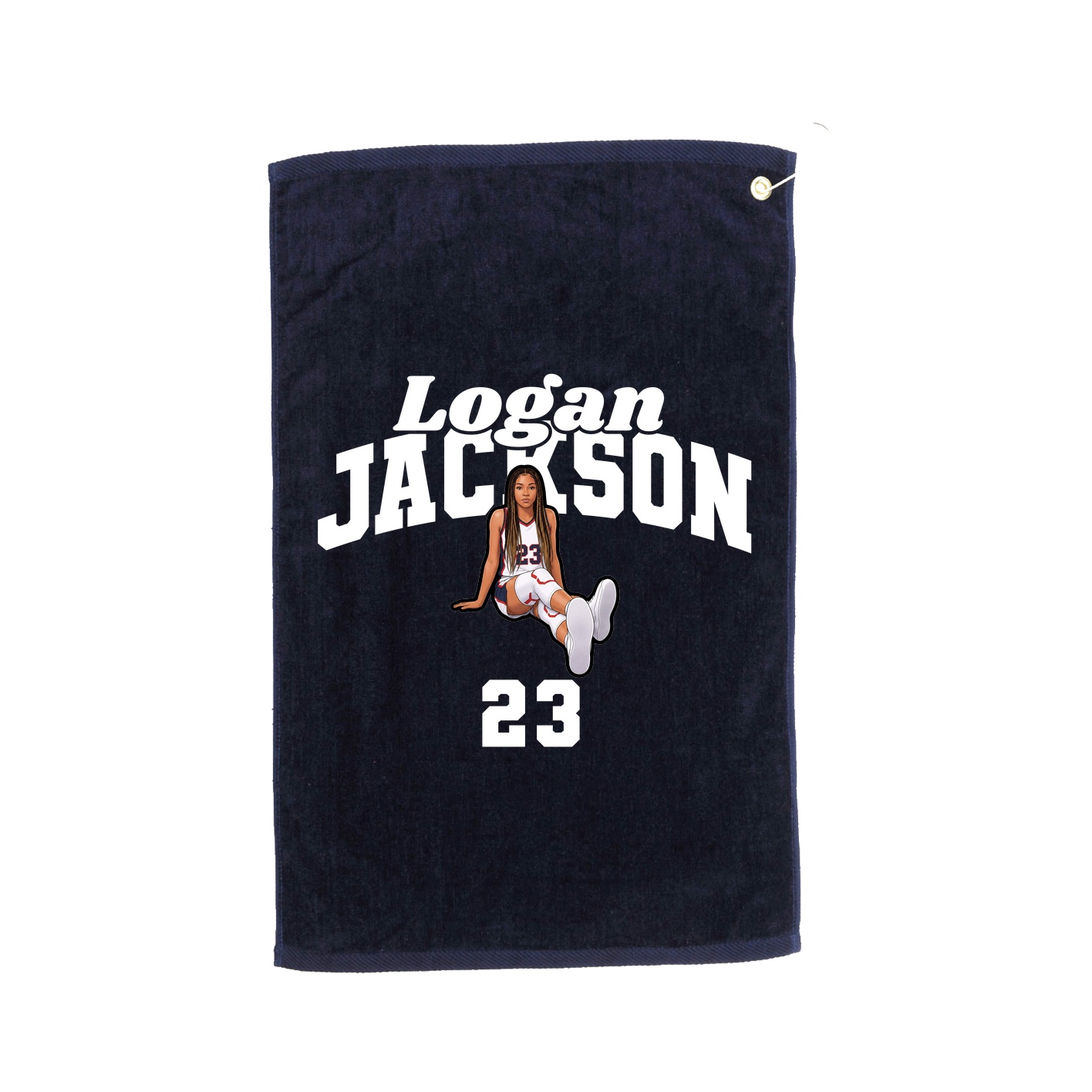 Golf Towel — Signature Arch in Navy