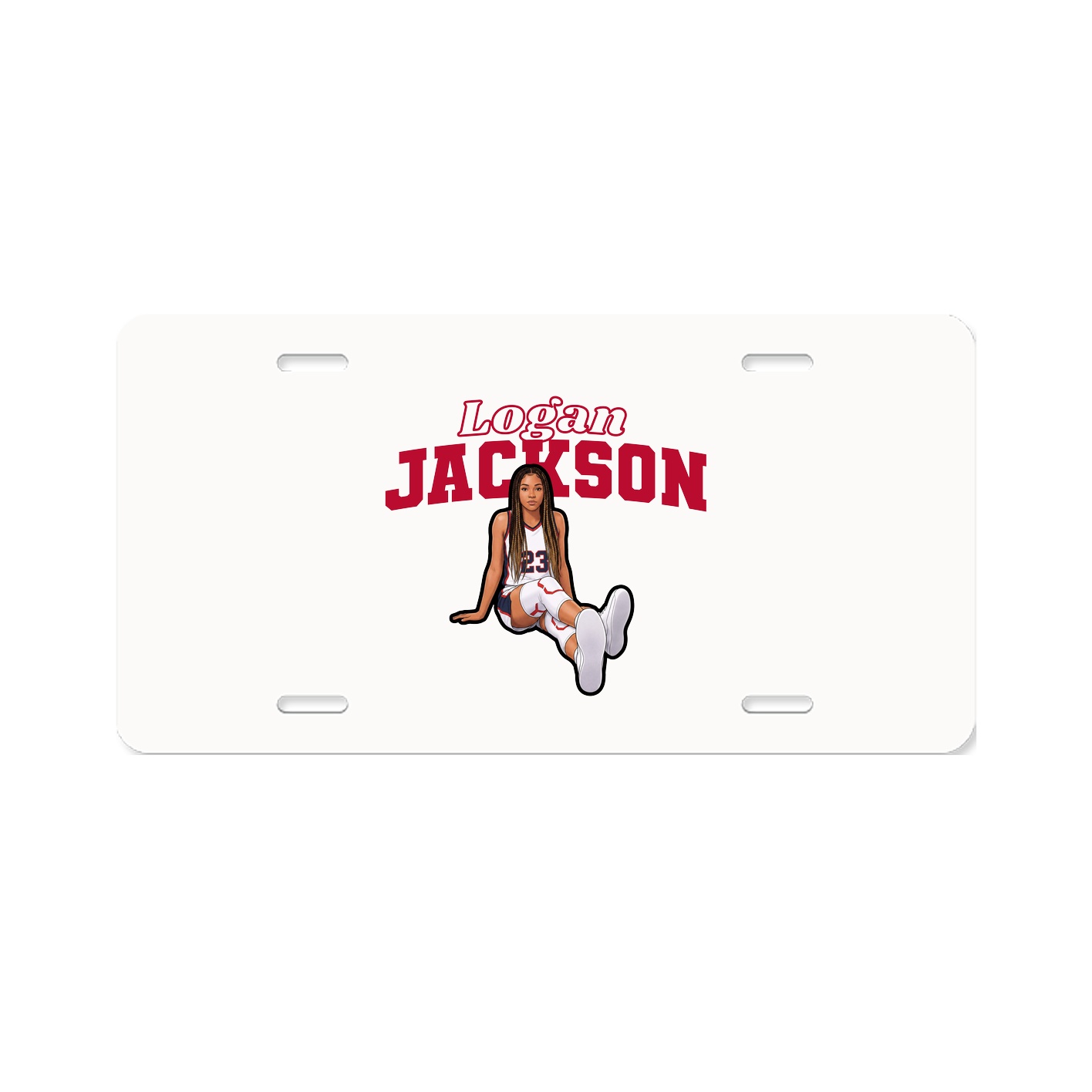 License Plate — Name Arch in Classic