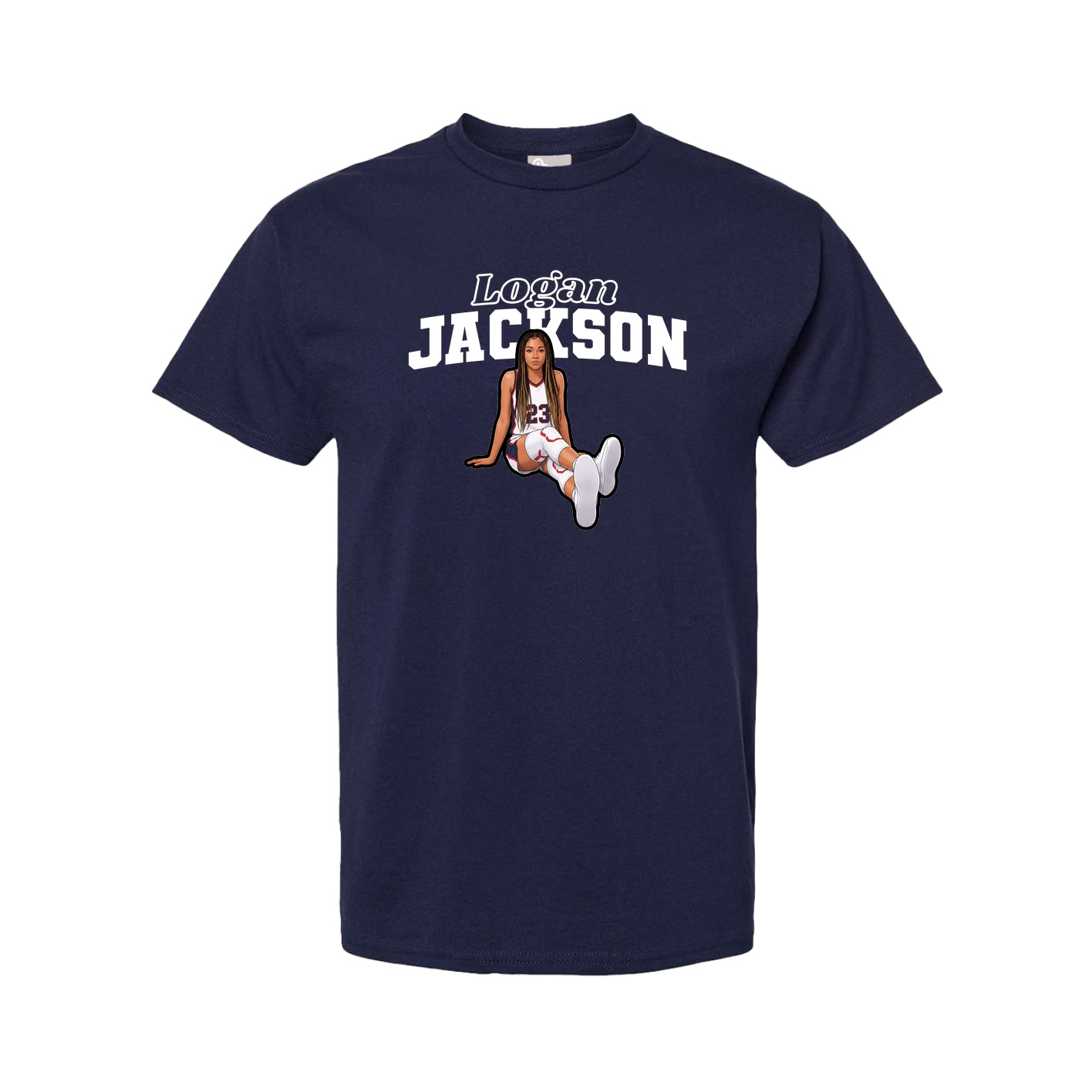 Tee — Name Arch in Navy