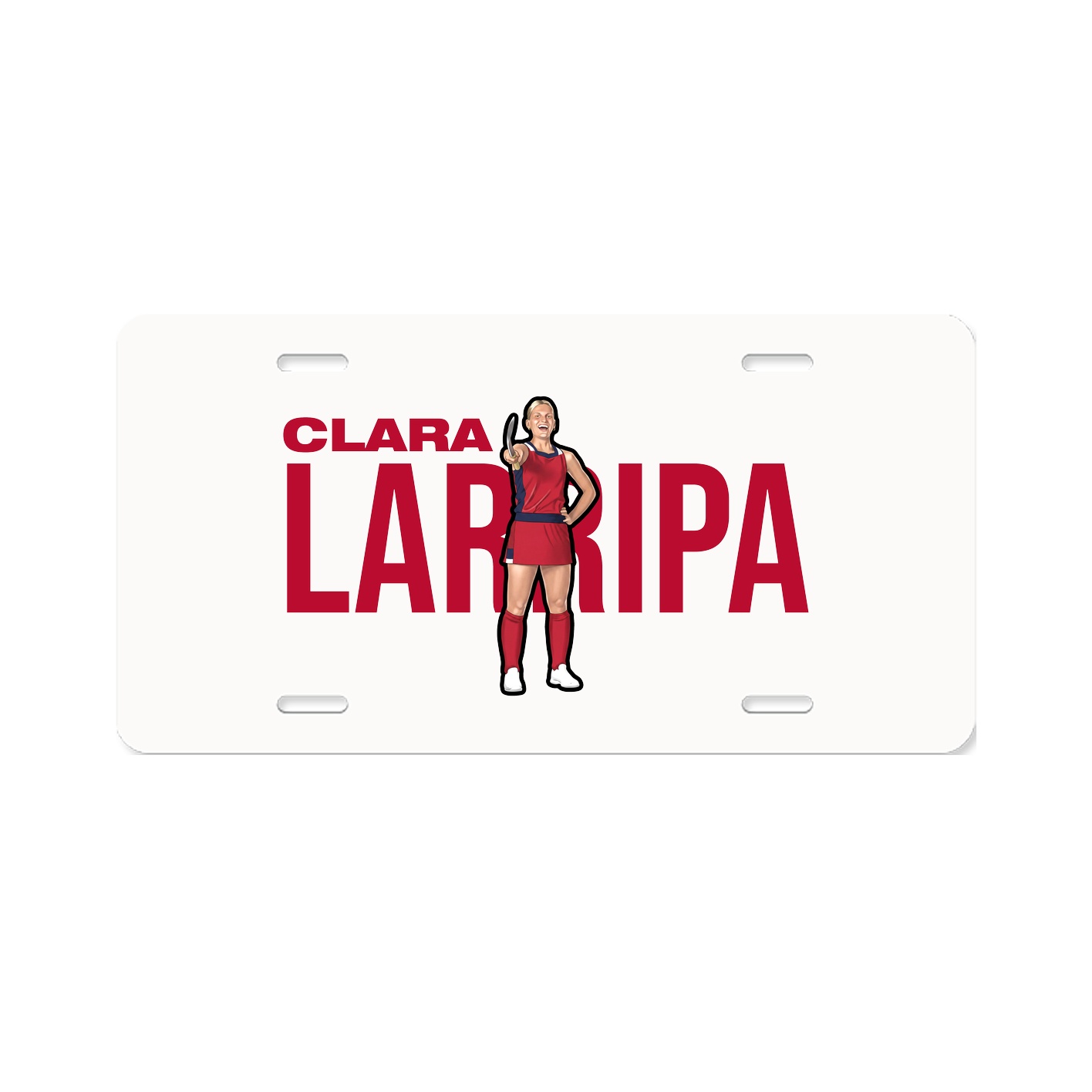 License Plate — Player Name in Classic