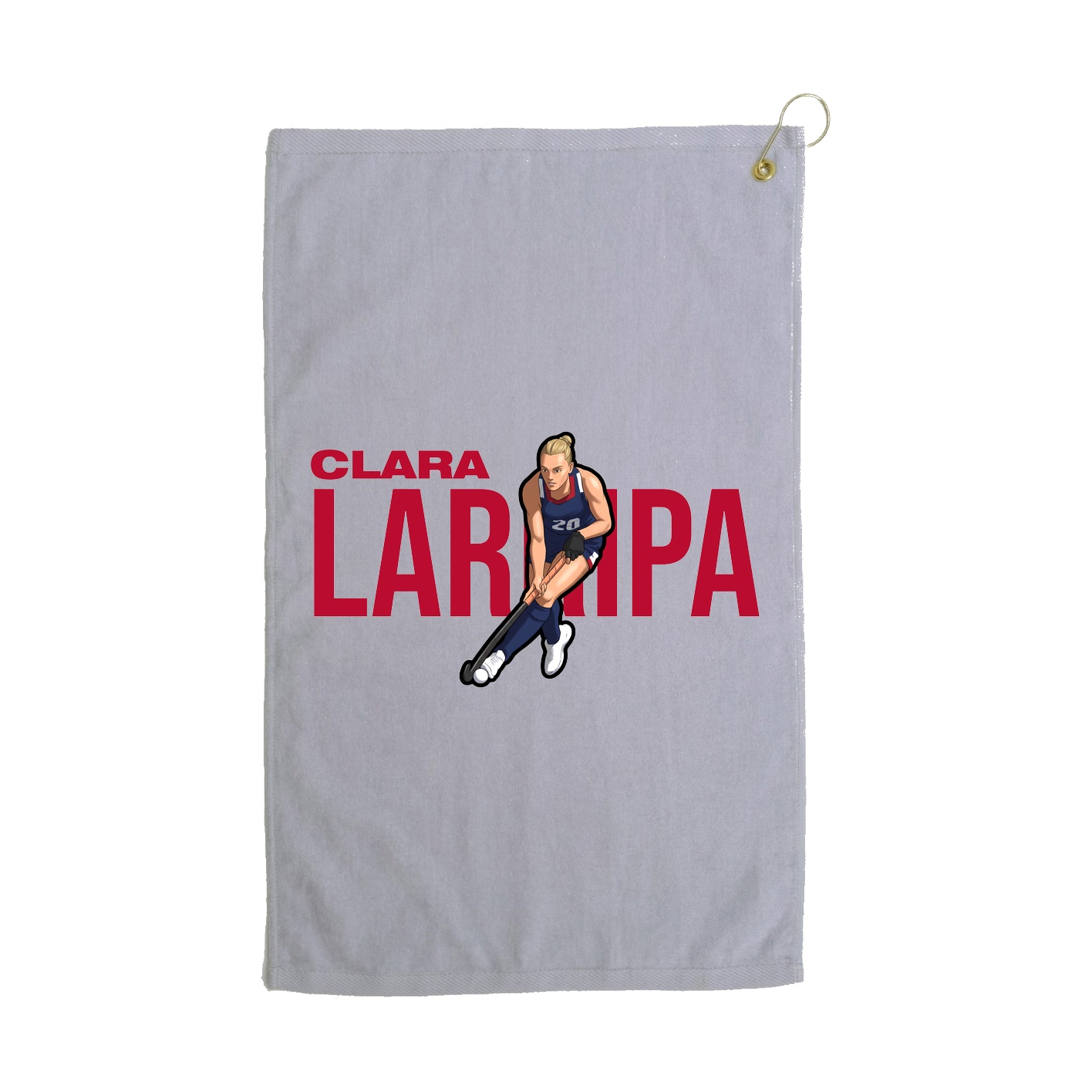 Golf Towel — Player Name in Grey