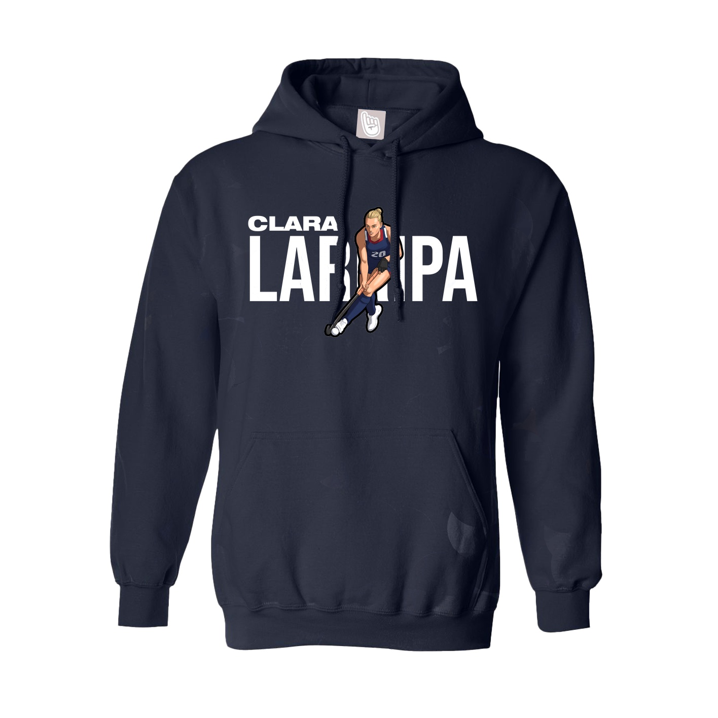 Youth Hoodie — Player Name in Navy