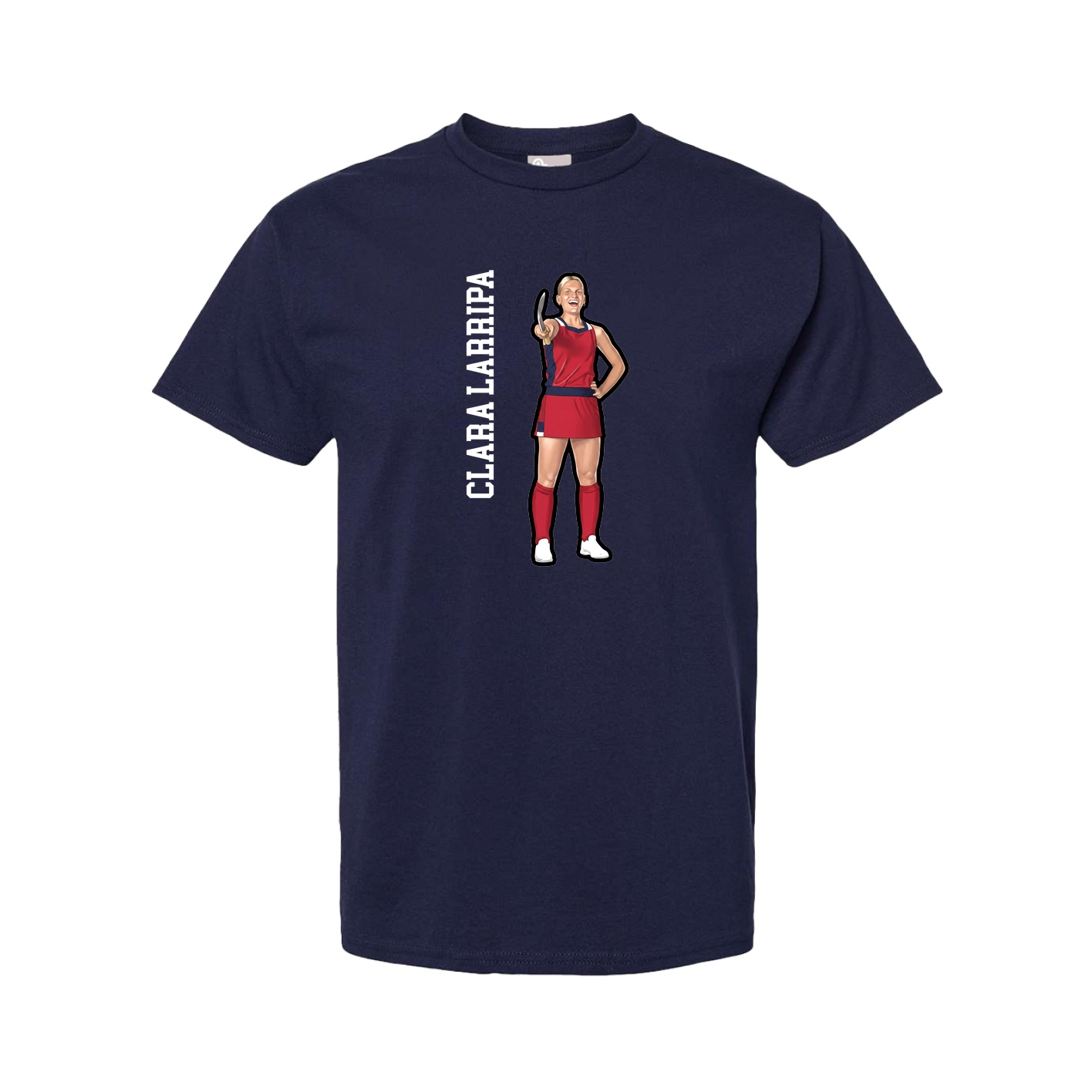 Youth Tee — Name Vertical in Navy