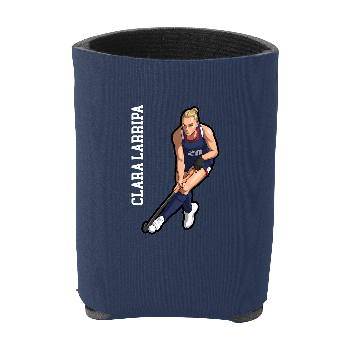 Can Holder — Name Vertical in Navy