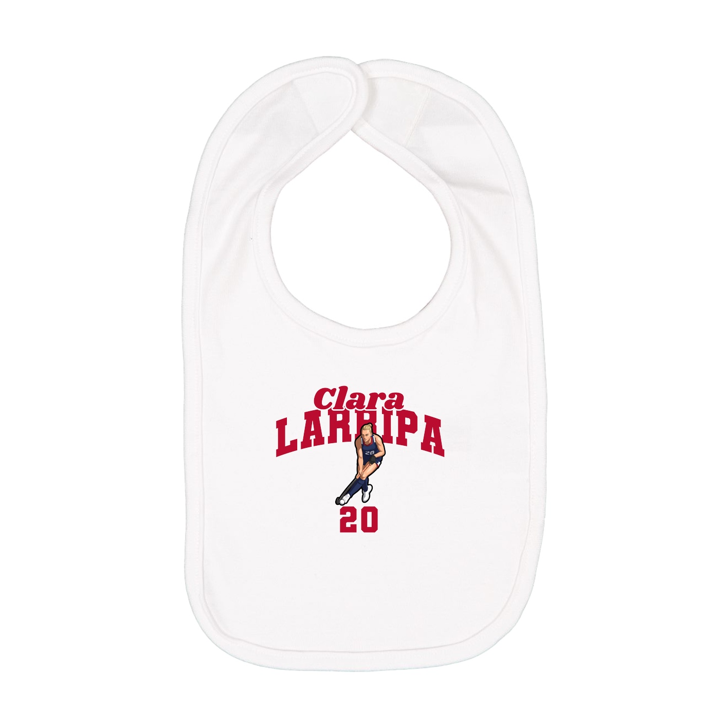 Infant Bib — Signature Arch in White