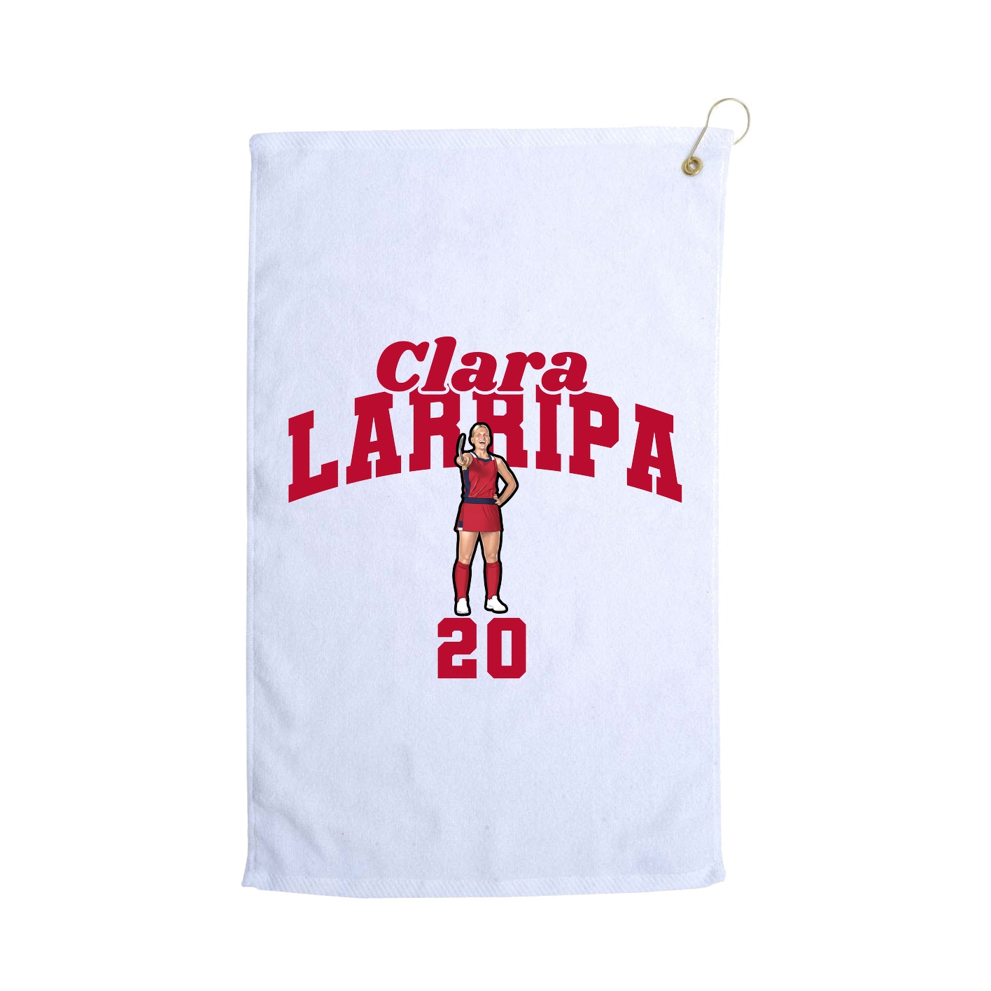 Golf Towel — Signature Arch in White
