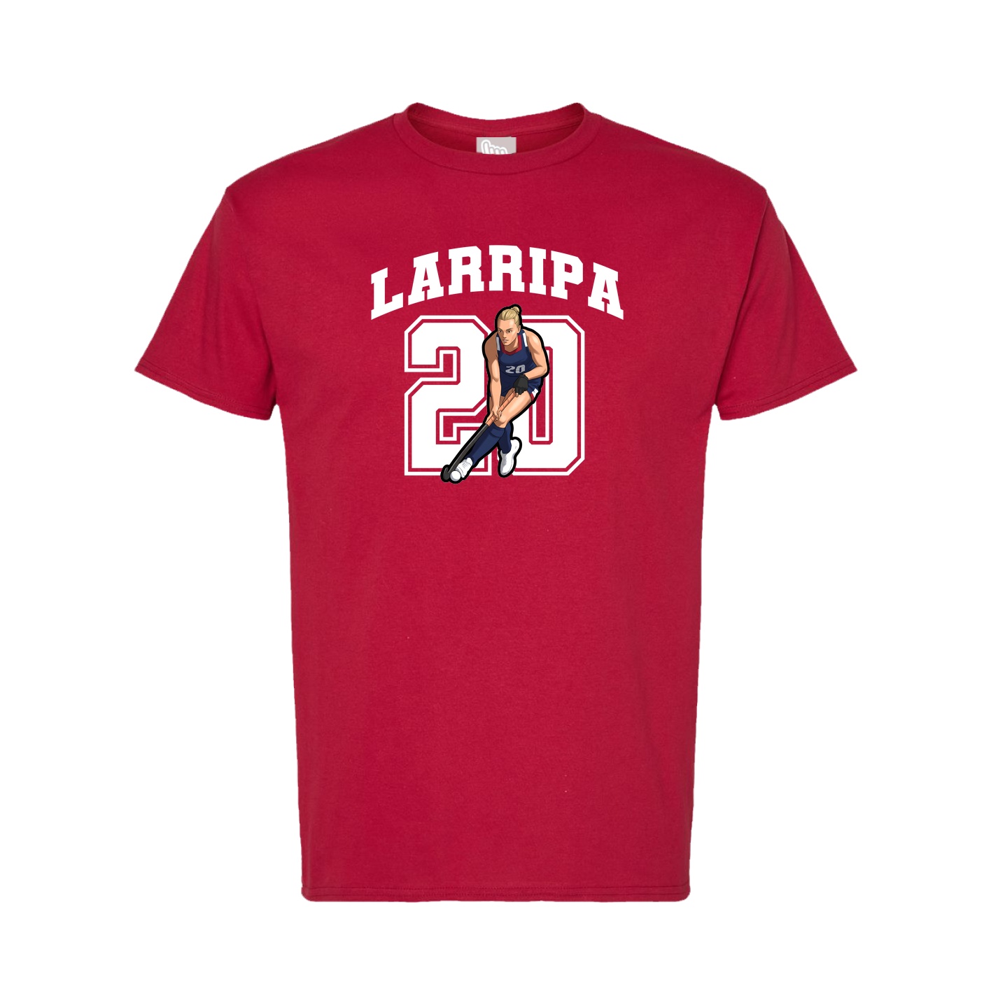 Tee — Number in Crimson
