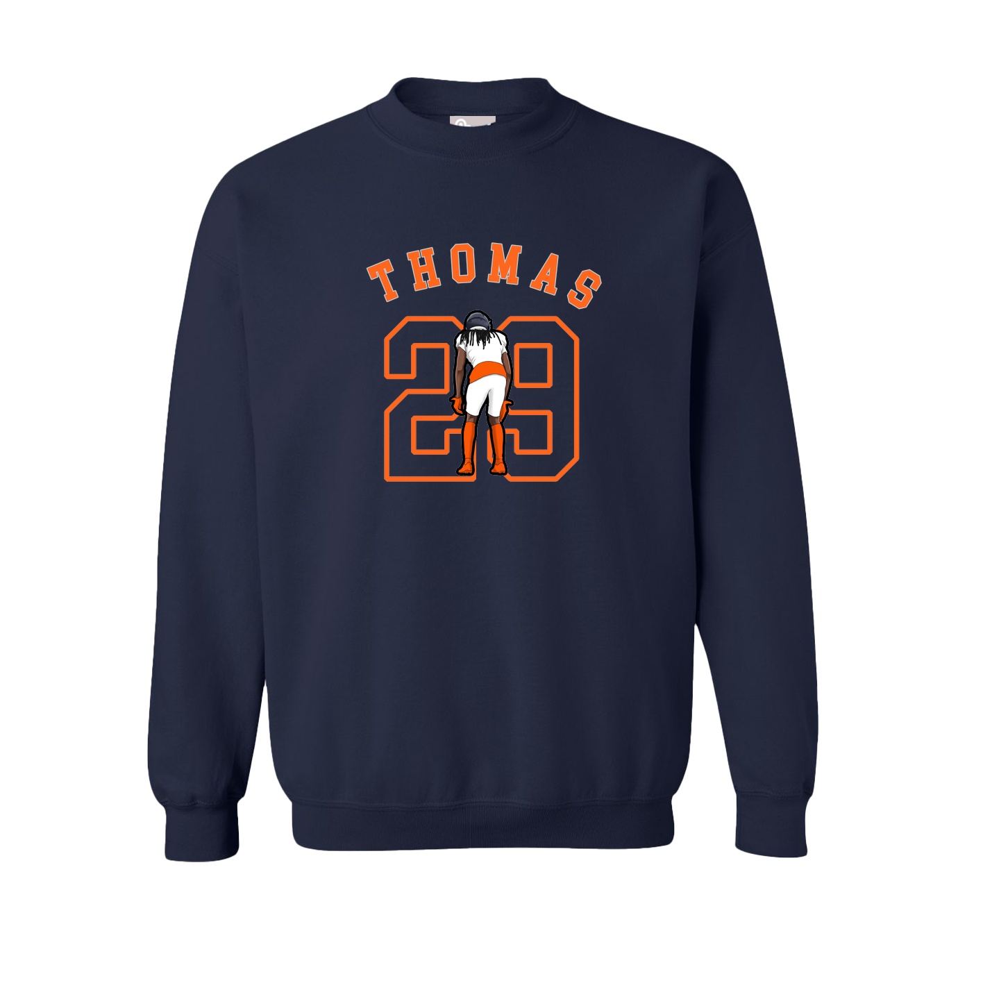 Fleece Crew — Shirsey Arch in Navy