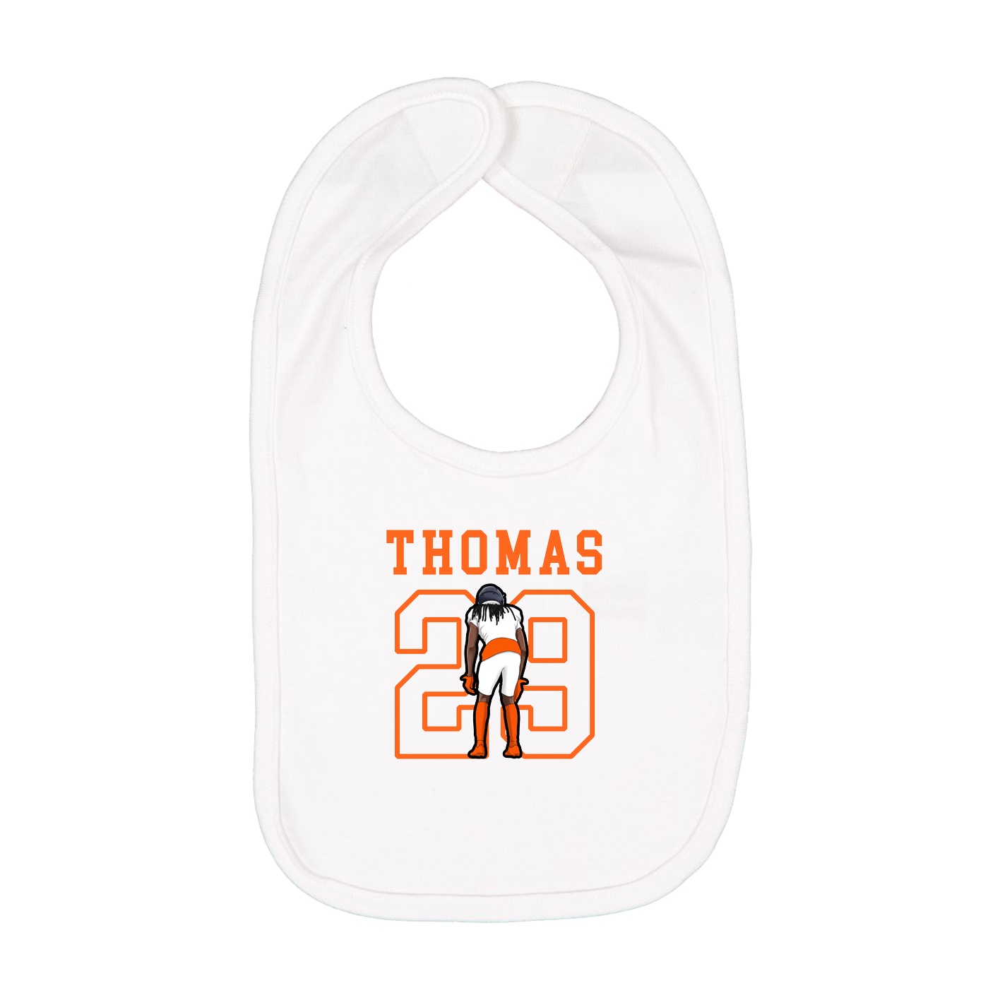 Infant Bib — Shirsey in White