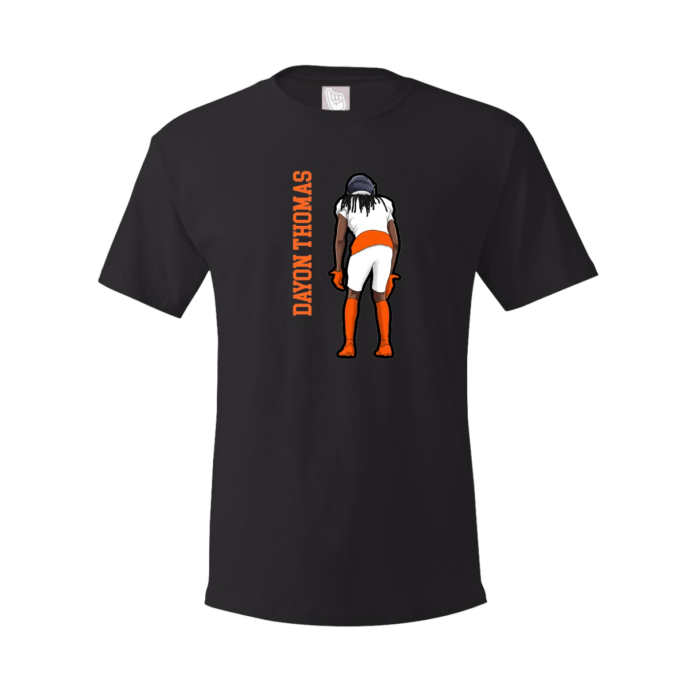 Youth Tee — Name Vertical in Black
