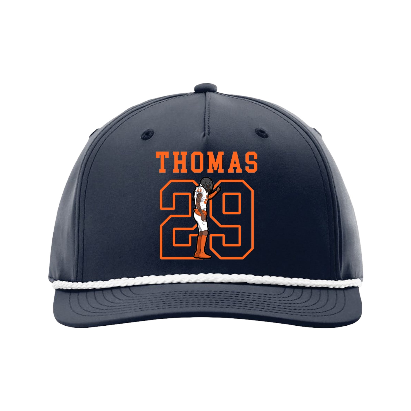 Five-Panel Classic Rope Cap — Shirsey in Navy