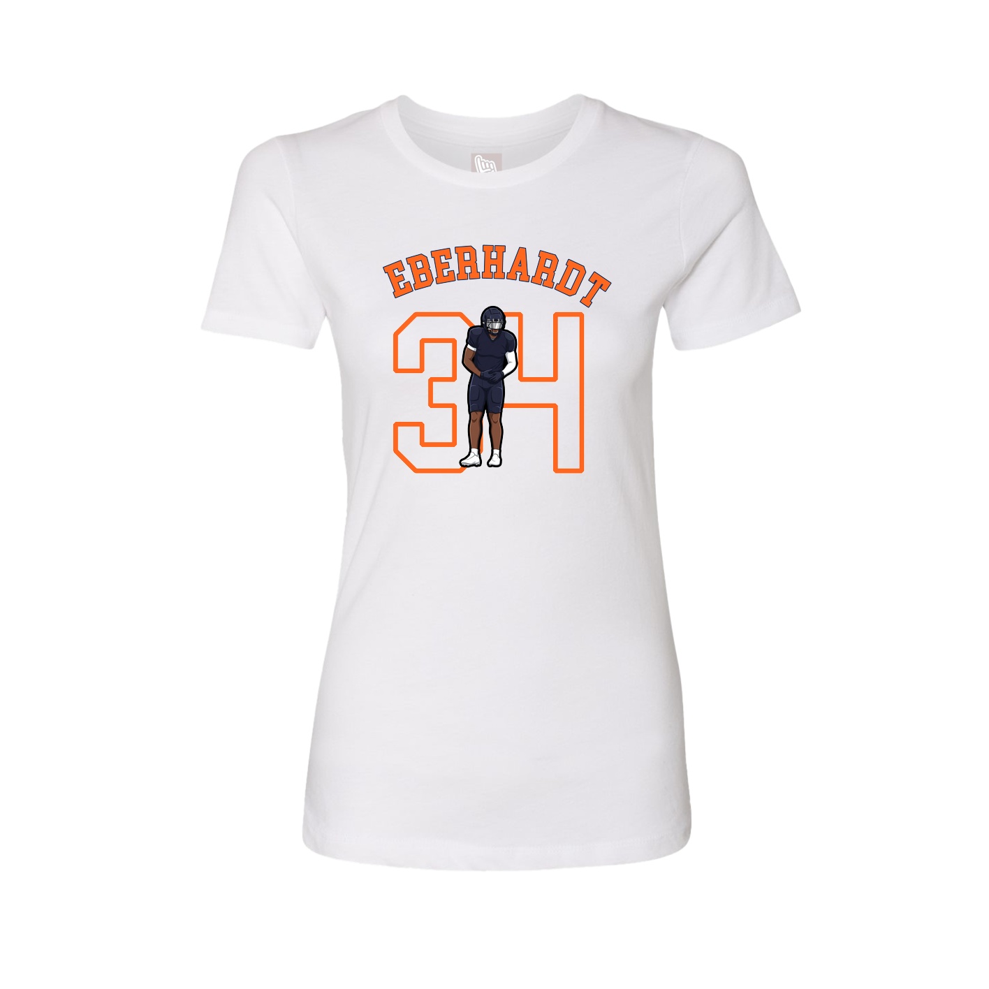 Fitted Women's Tee — Shirsey Arch in White