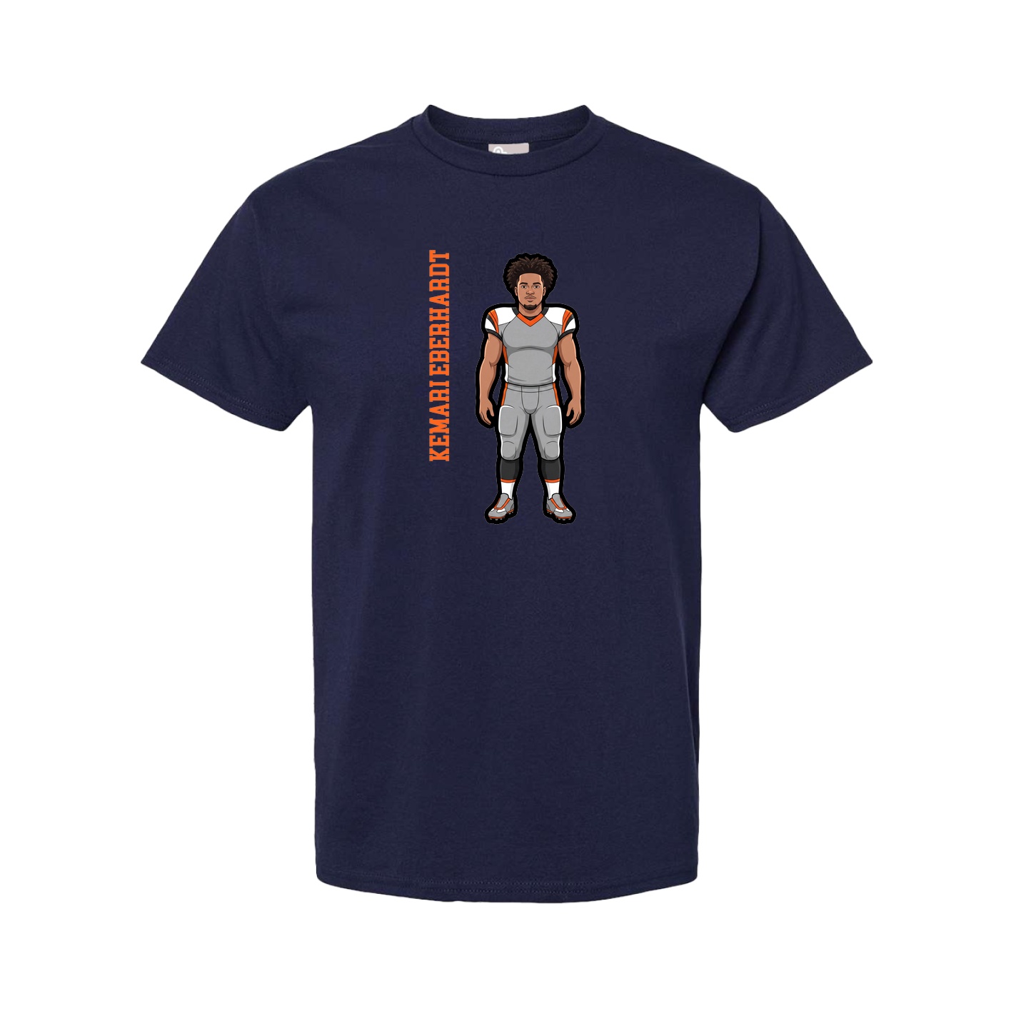 Youth Tee — Name Vertical in Navy