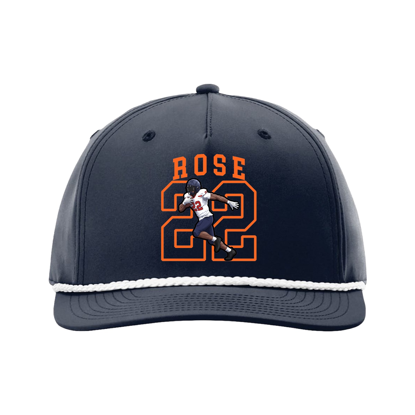 Five-Panel Classic Rope Cap — Shirsey in Navy