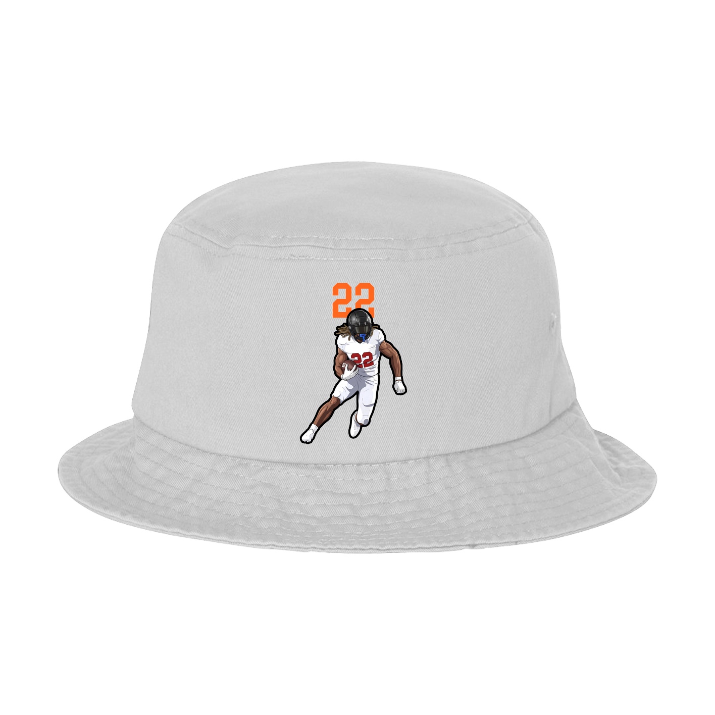 Bucket Cap — Number Top in White