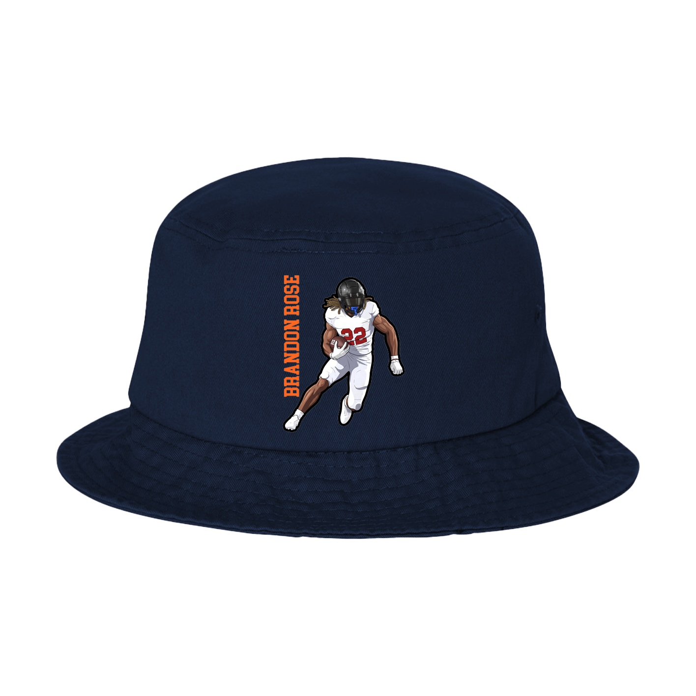 Bucket Cap — Name Vertical in Navy