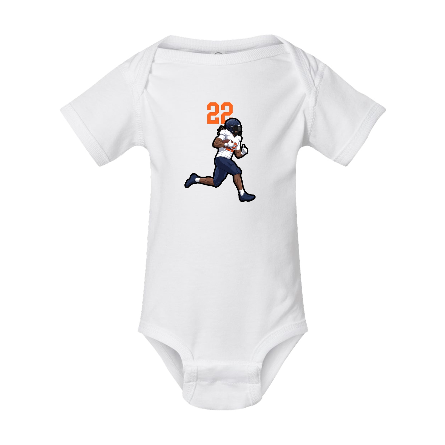 Baby Onesie — Number Top in White