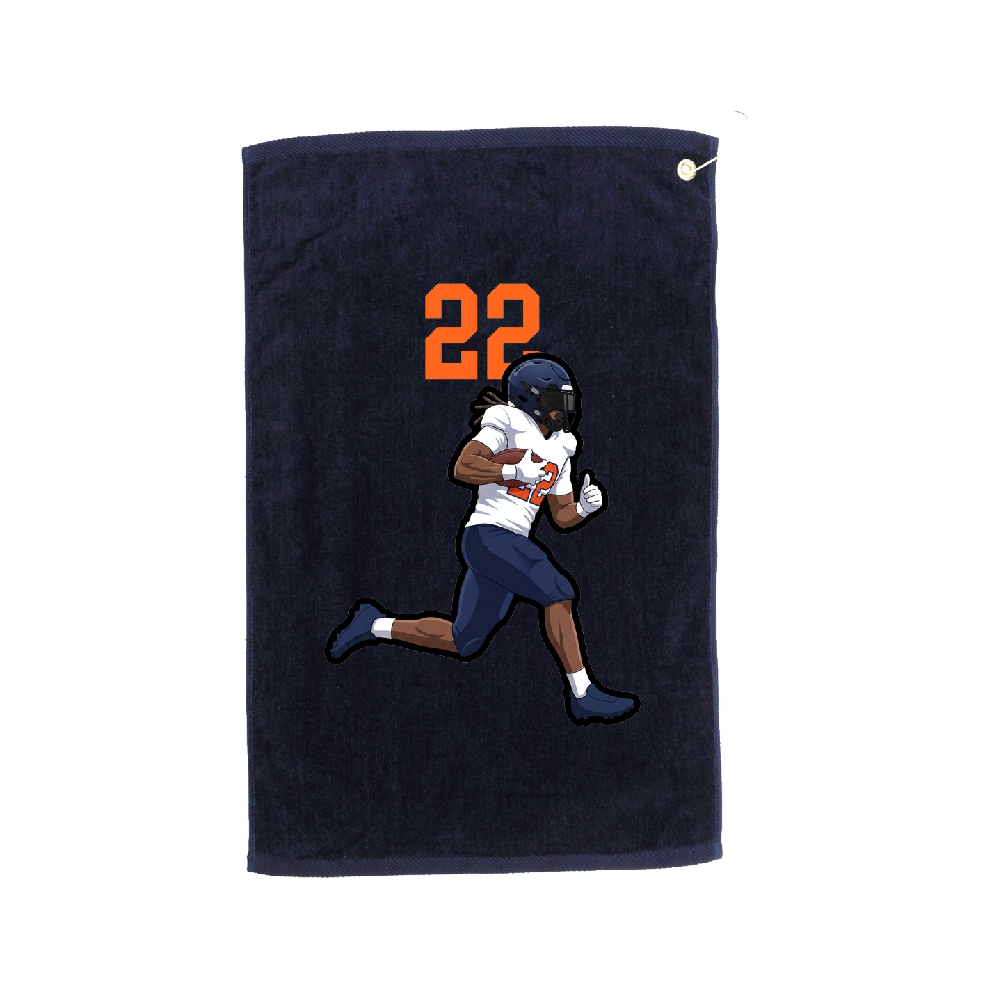 Golf Towel — Number Top in Navy