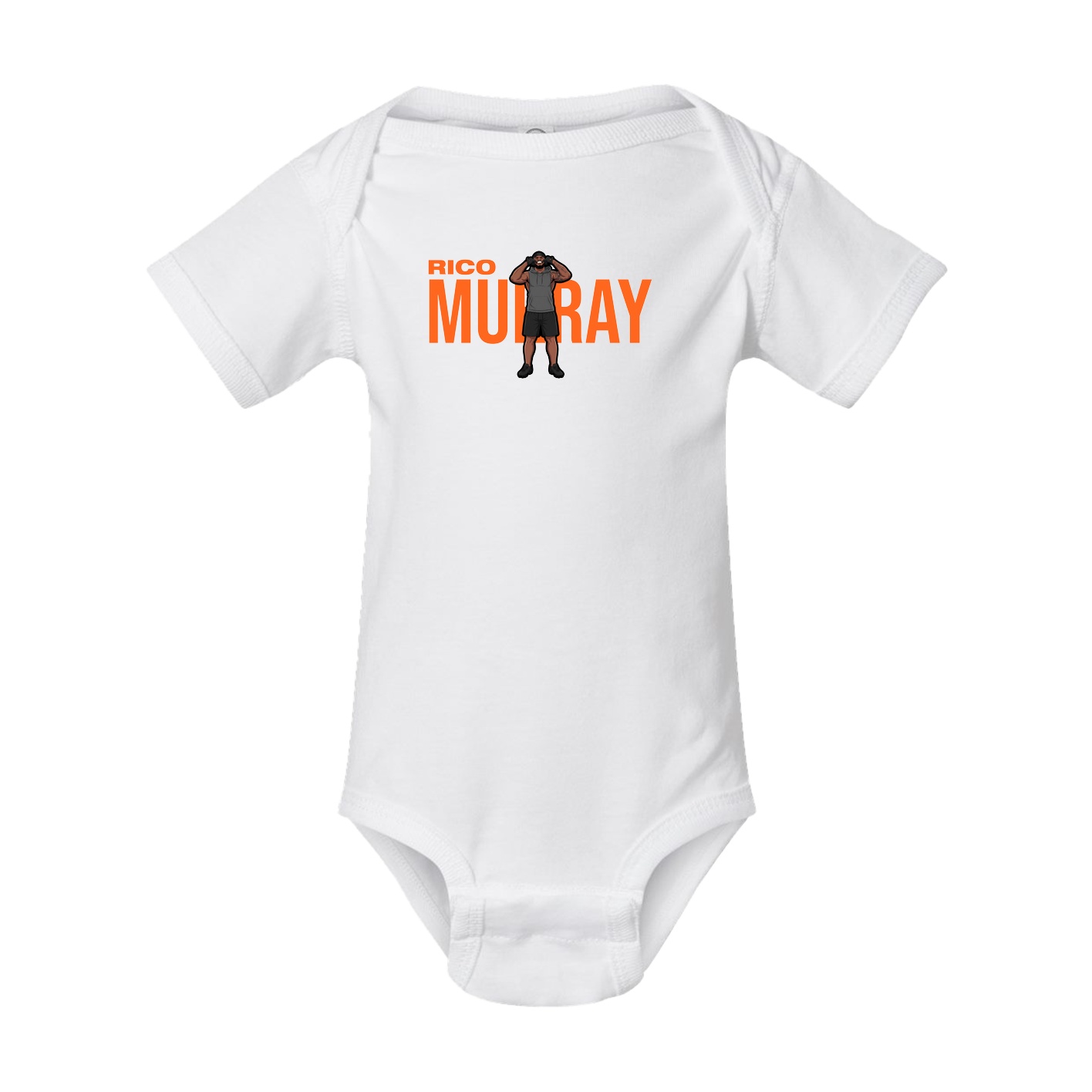 Baby Onesie — Player Name in White