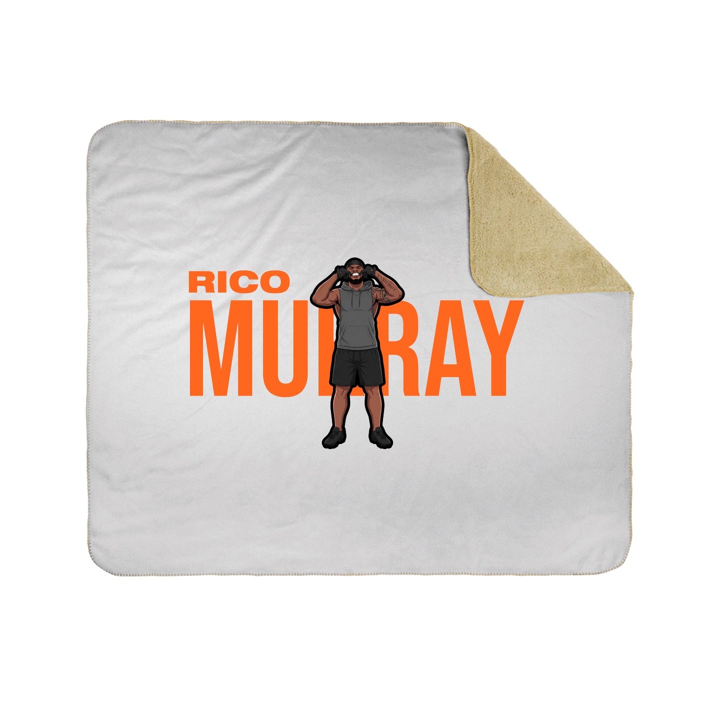 Throw Blanket — Player Name in White