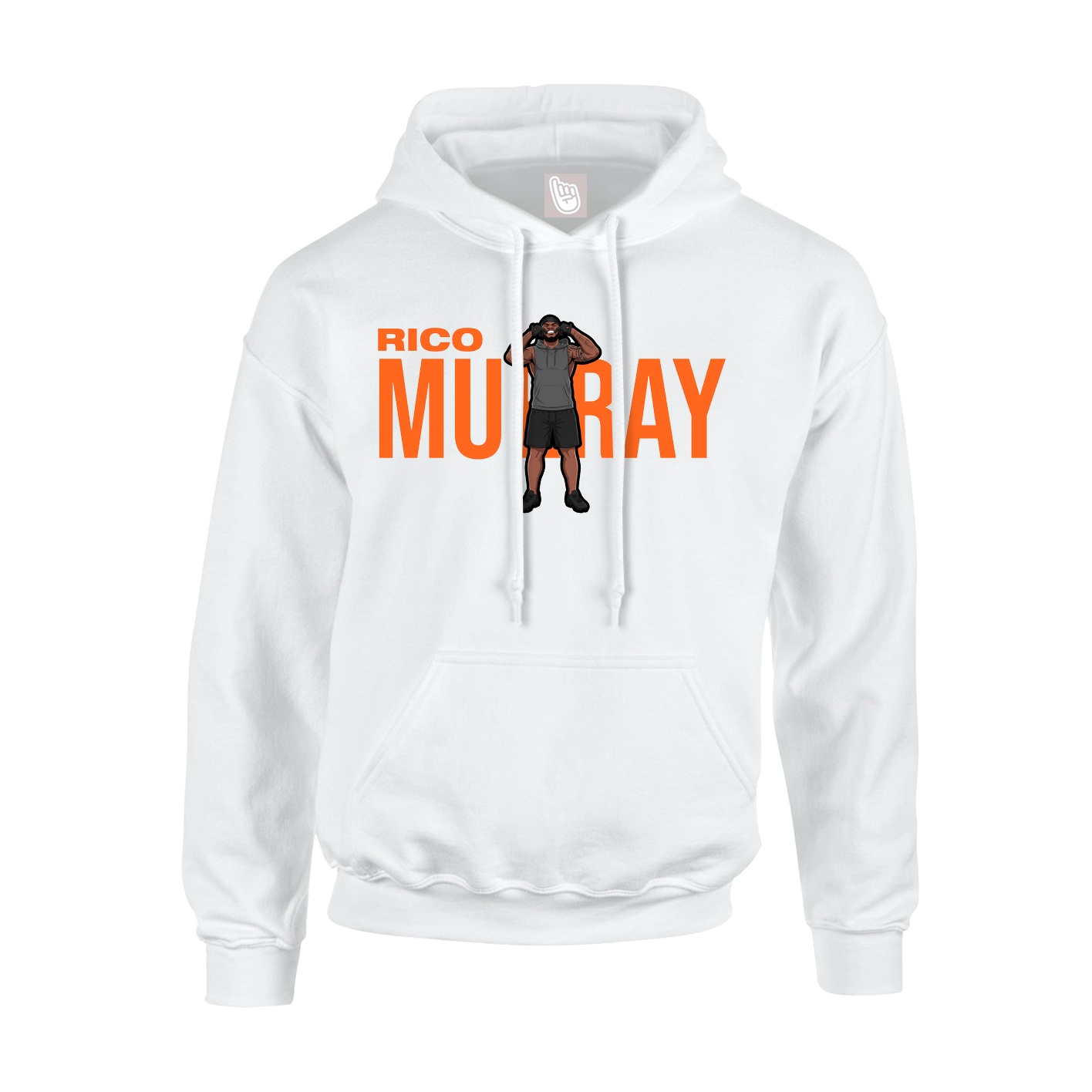 Youth Hoodie — Player Name in White