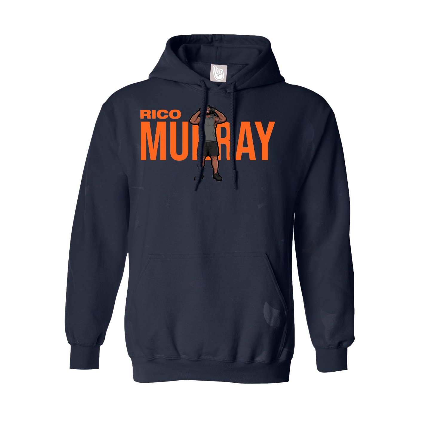 Youth Hoodie — Player Name in Navy
